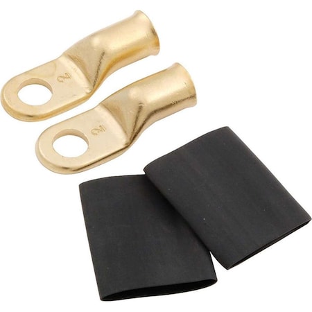 Allstar Performance 0.31 in. Hole 2-Gauge Ring Terminals ALL76116